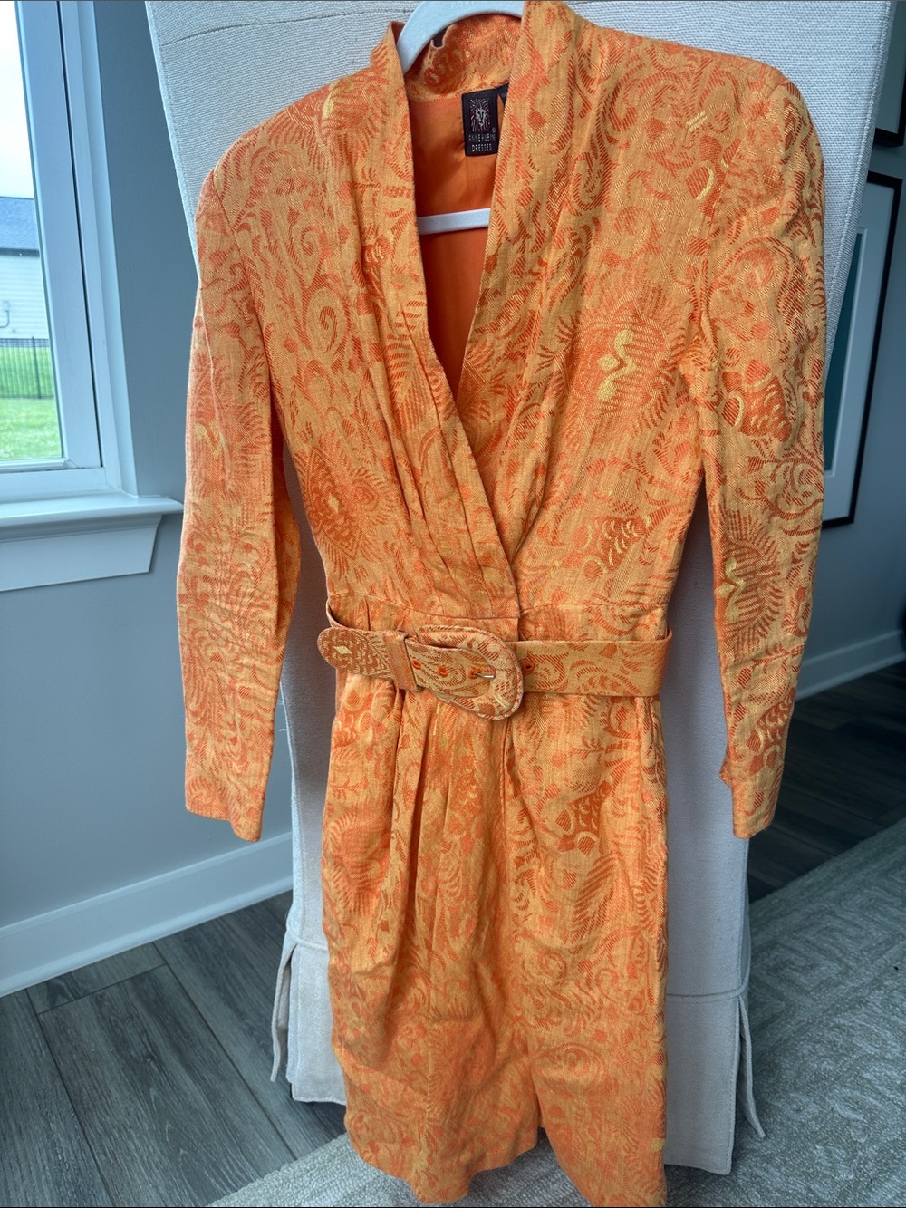 Vintage 100% Linen Anne Klein Dress